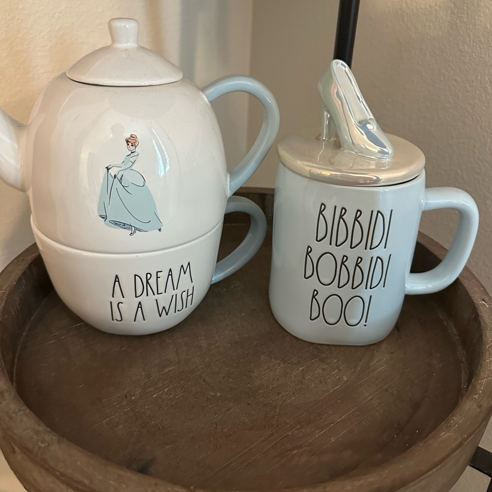 Rae Dunn Cinderella Tea Pot & Mug